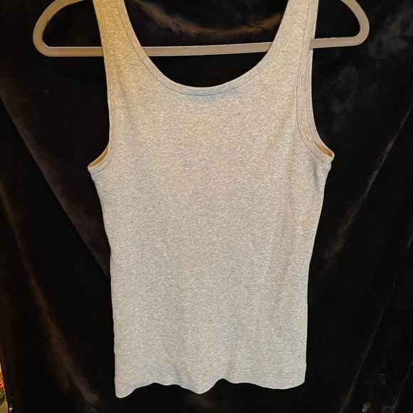 Three Dots Tank Top | Gray Tank Top - Picture 2 of 3